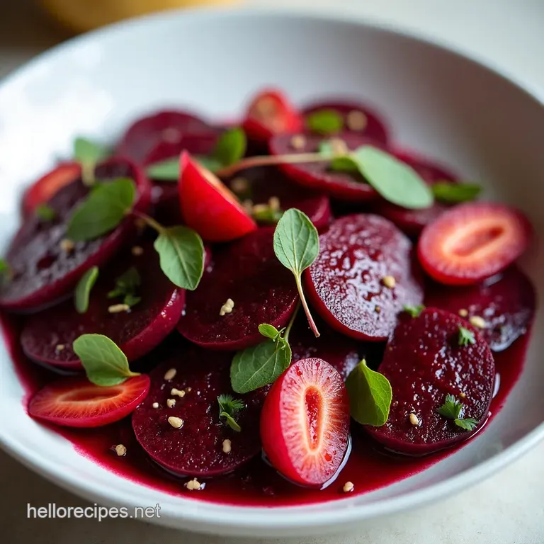 JewelToned Beetroot Goat Cheese Salad