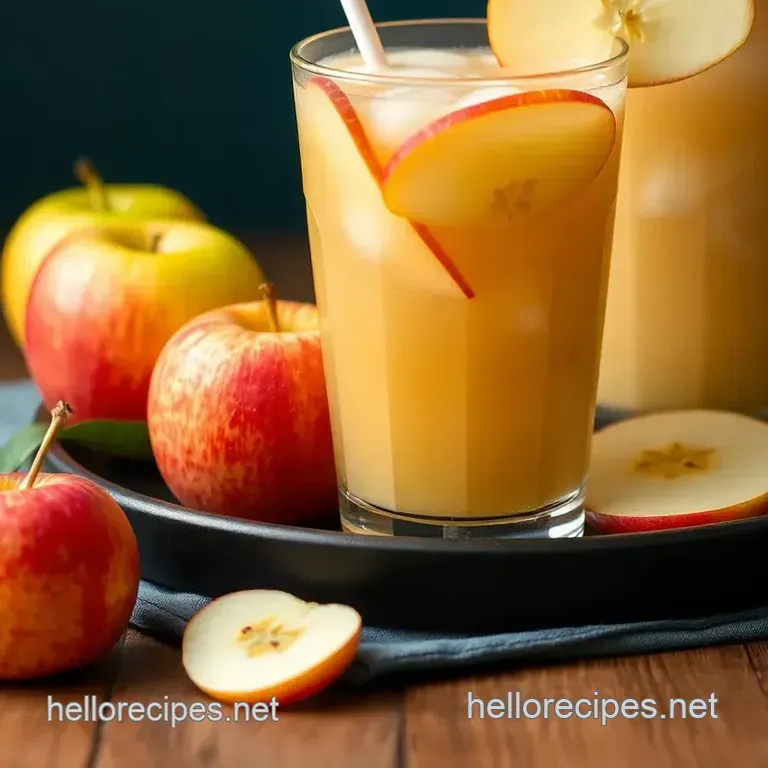 Sweet Apple Juice Bliss: A Refreshing Delight presentation