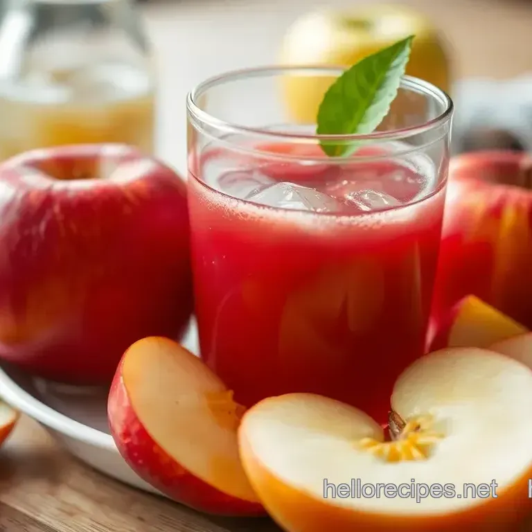 Sweet Apple Juice Bliss: Juicing Sweet Apples for Refreshing Fun