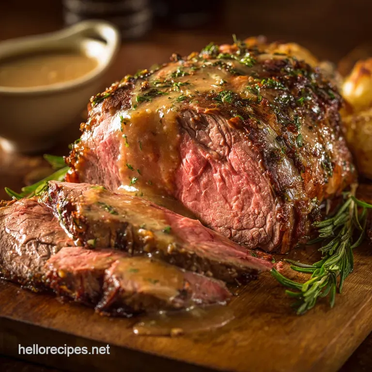 Juicy Roast Beef with Pan Gravy: Our Best-Ever Restaurant-Quality Sunday Roast presentation