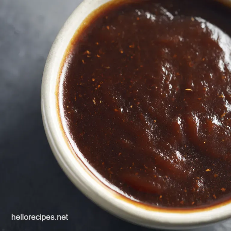 Kansas City Sweet Smoky BBQ Sauce presentation