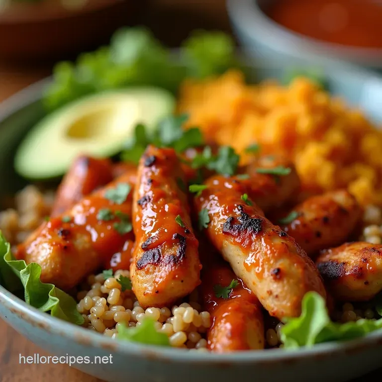 Knockout Chipotle Chicken Burrito Bowls Restaurant Flavor Kitchen Comfort presentation