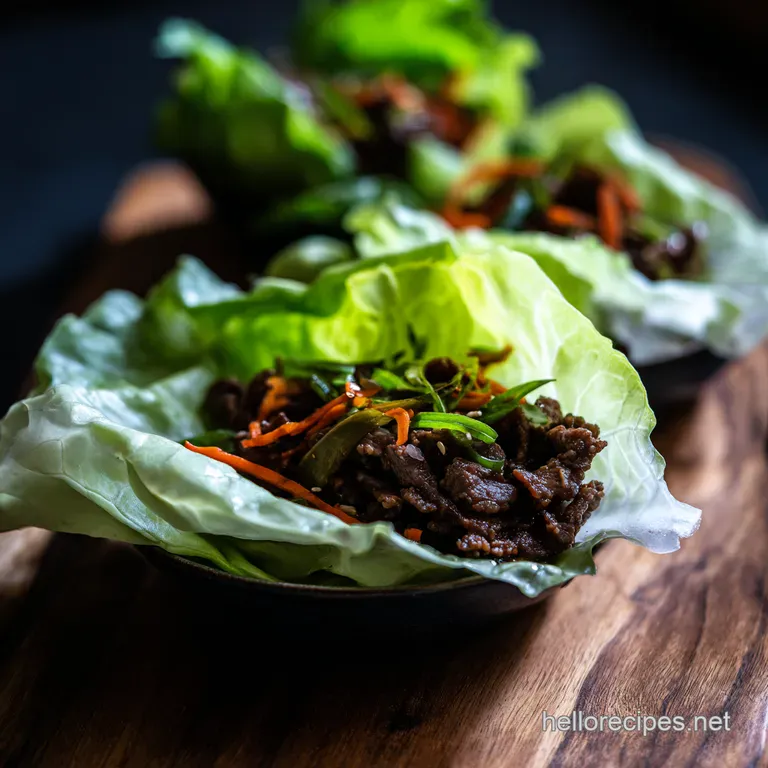 Korean Beef Bulgogi Lettuce Wraps Bistro Style