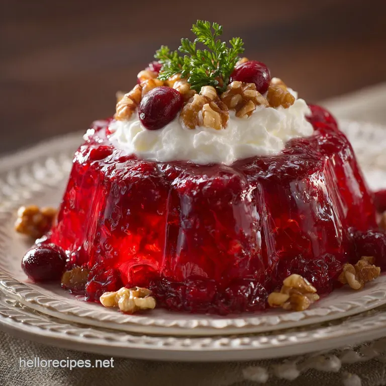 Cranberry Jello Salad: The Layered Classic with a Cream Cheese Topping