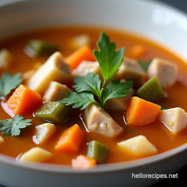 Easy Hearty Turkey Vegetable Soup for Weight Loss