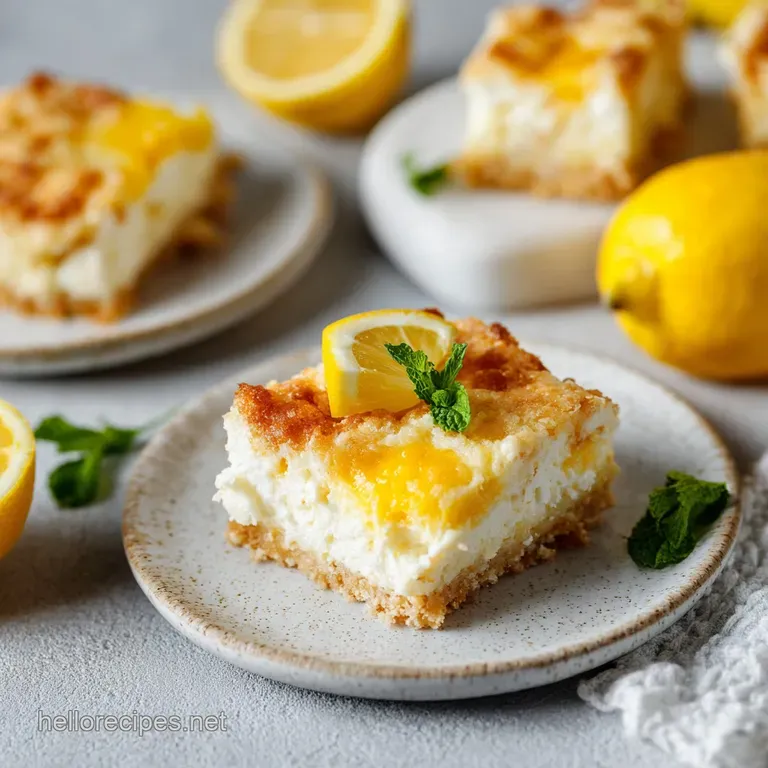 Lemon Cream Cheese Bars: Silky and Zesty