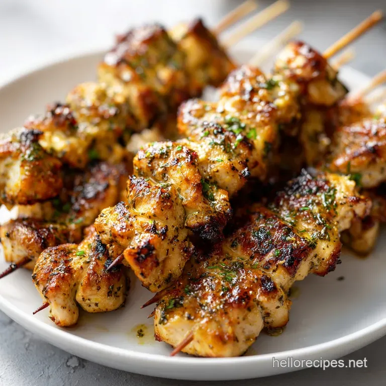 Lemon Garlic Butter Chicken Spiedini: Zesty and Buttery