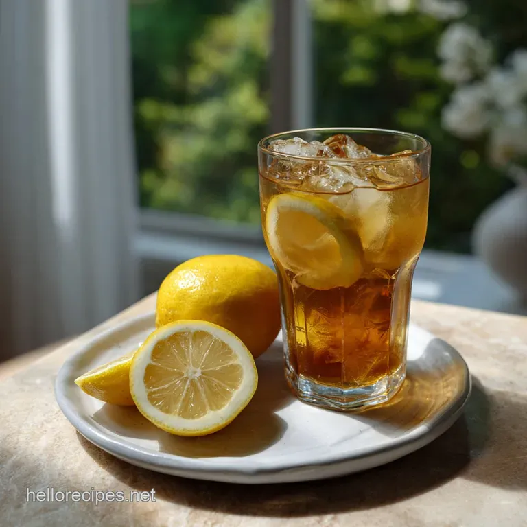 Lemon Ginger Jasmine Iced Tea Minimalist: the Only Recipe presentation