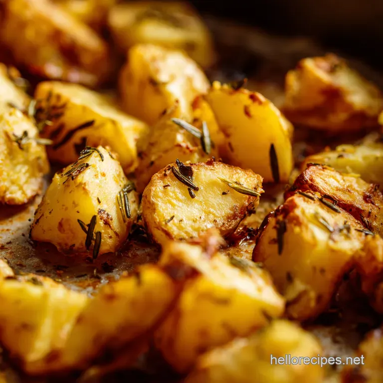 Lemon Herb Roasted Potatoes a Taste of the Mediterranean presentation