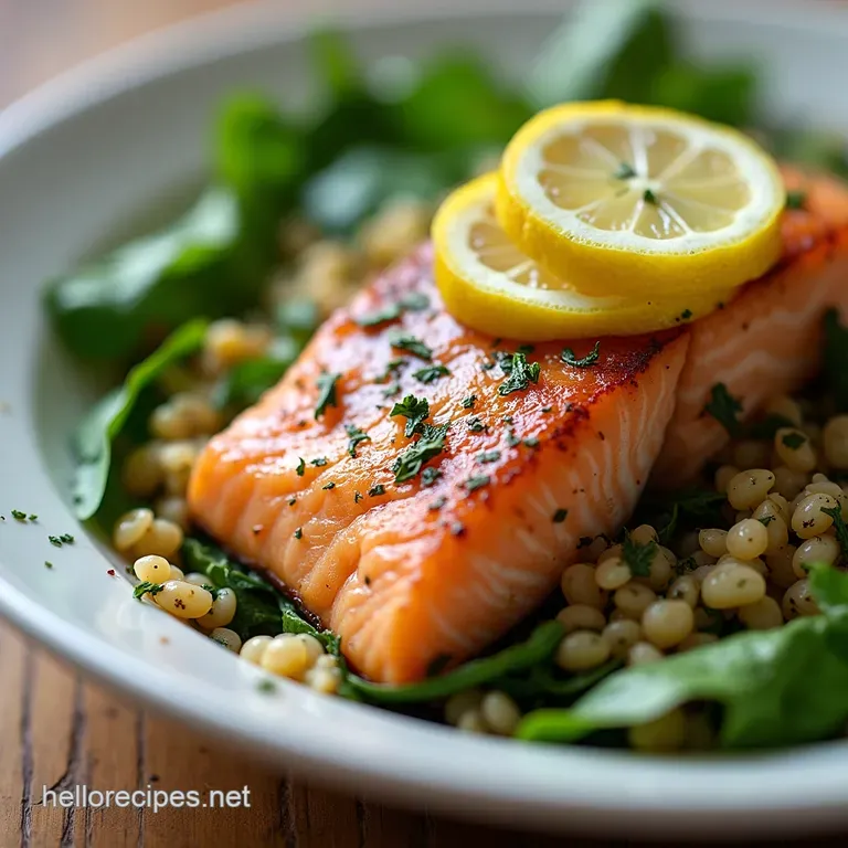 Zesty LemonHerb Salmon Low Calorie Lunch and Dinner Recipes