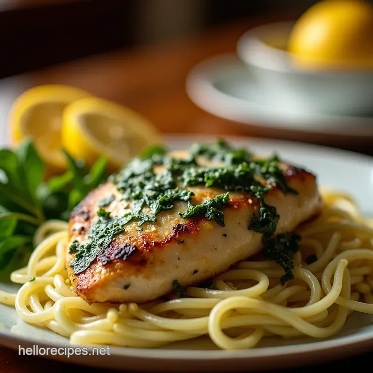 Lemon Spinach Parmesan Chicken Weeknight Winner presentation