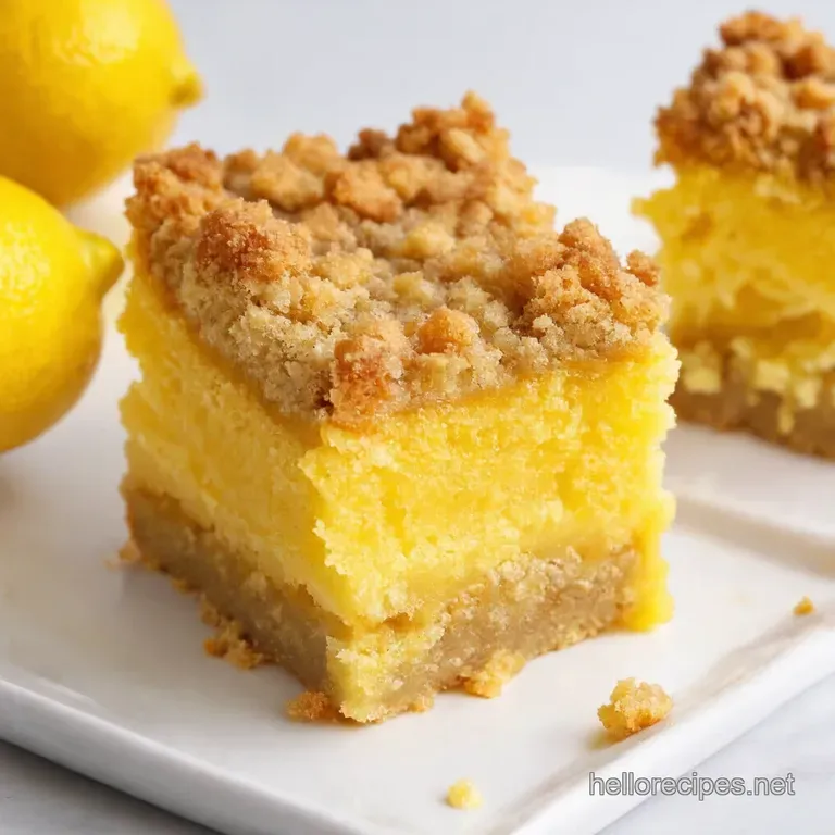 Lemon Sunshine Bars A Zesty Classic with a Crumbly Twist