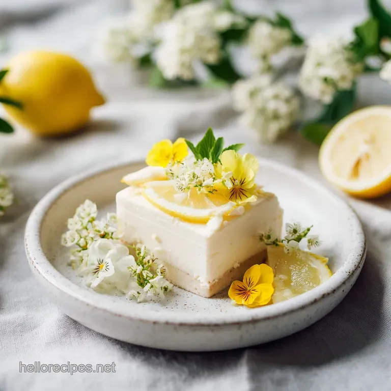 Seasonal Spring Dessert Bar with Lemon and White Chocolate