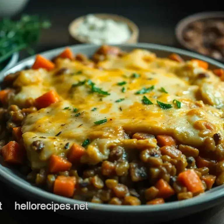 Lentil Shepherd s Pie with Sweet Potato Topping
