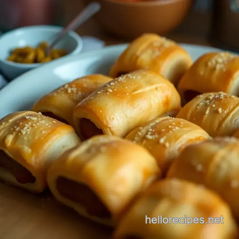 Lil Smokies Pigs in a Blanket presentation