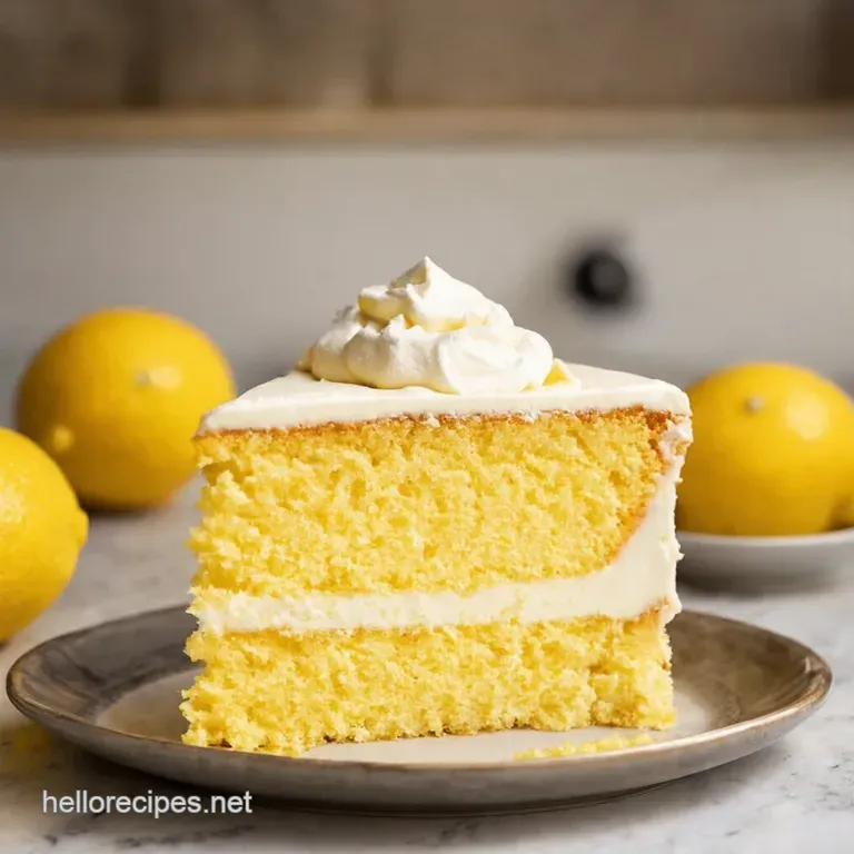 Limoncello Bliss a Dreamy Mascarpone Cake presentation