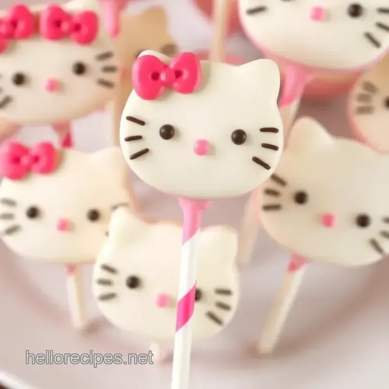 Quick & Cute Hello Kitty Cake Pops presentation