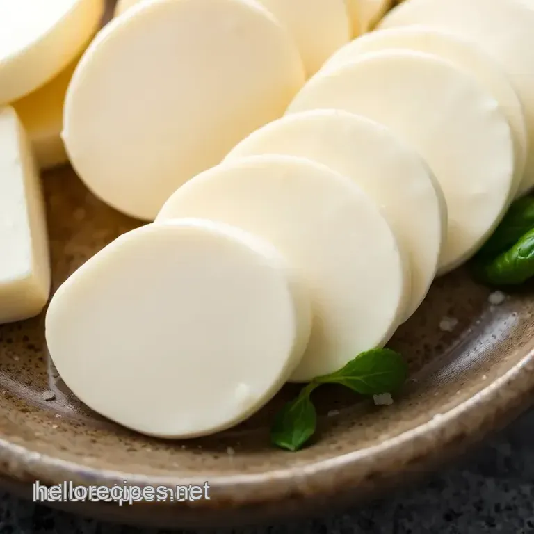 Quick and Easy Fresh Mozzarella Slices presentation