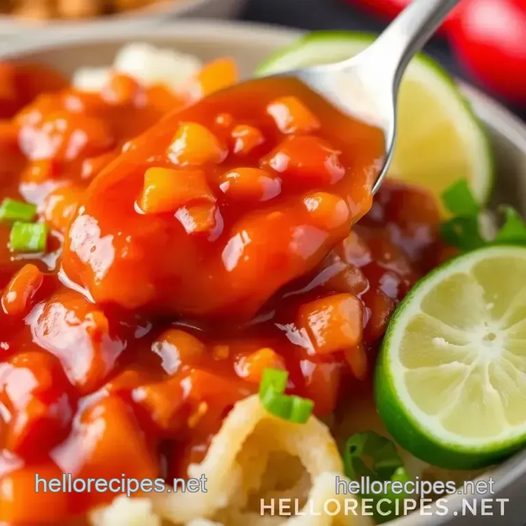Sweet Thai Chili Sauce Recipe presentation