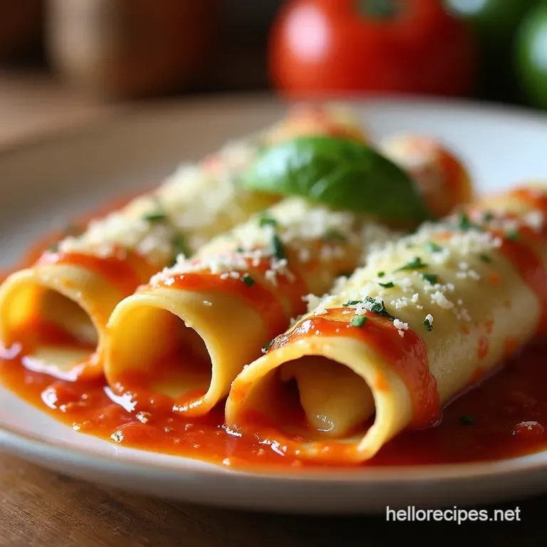 Mama Mia Threecheese Manicotti a Pasta Perfection presentation