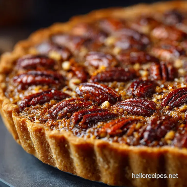 Maple Pecan Pie: the Proper Job Deep-Dish Dessert presentation