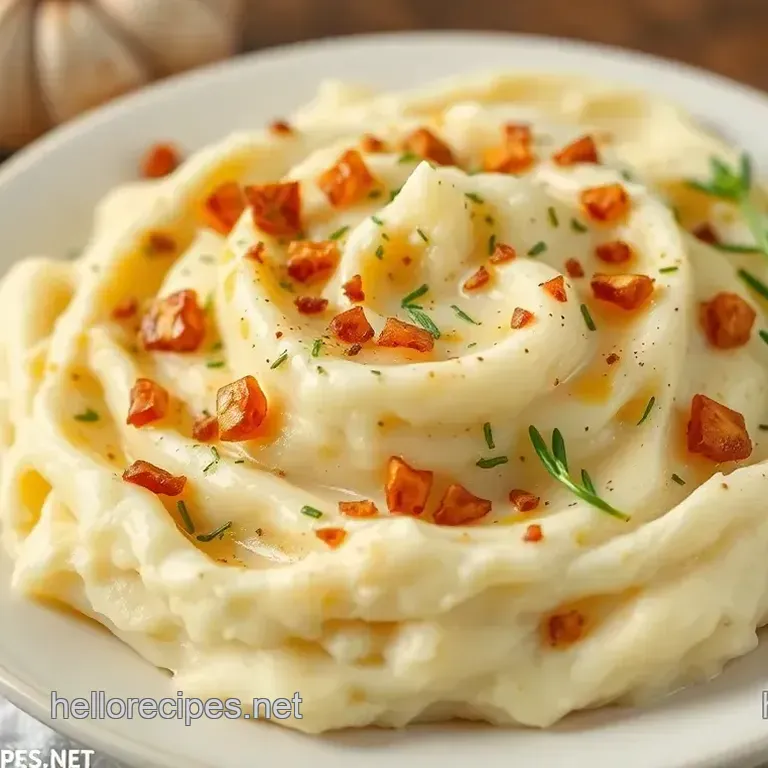 Creamy Mashed Potatoes with Roasted Garlic
