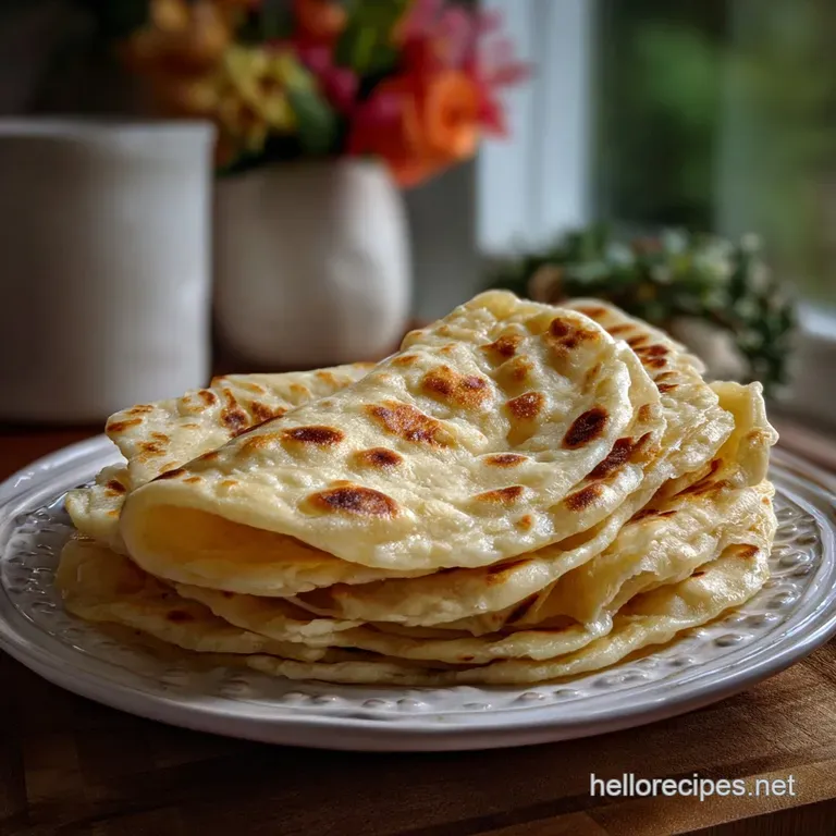 Artfully arranged tortillas, fanned out on a rustic wooden board. The light-yellow circles offer textural contrast against...