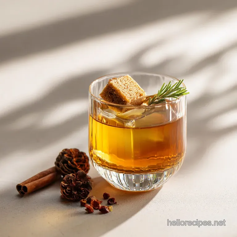 Rusty Nail Cocktail: the Lairds Dram Recipe presentation