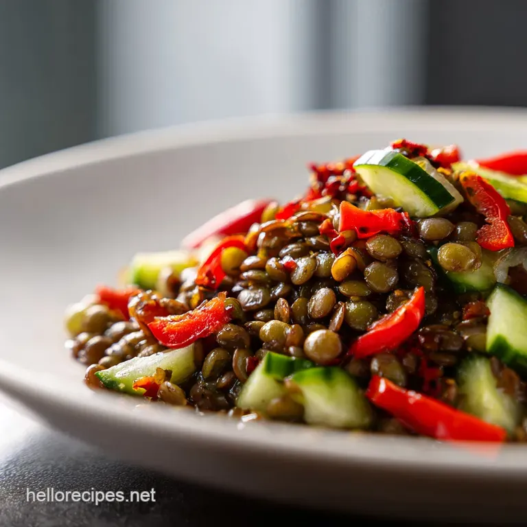 Mediterranean Lentil Salad: Zesty and High-Protein