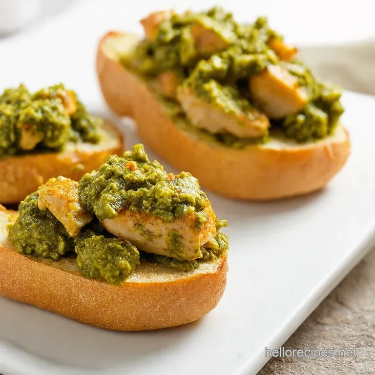 Mediterranean Pesto Bruschetta Chicken