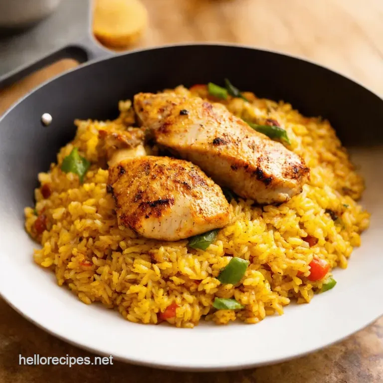 Mediterranean Sunshine Chicken Rice a Flavorpacked Onepan Wonder presentation