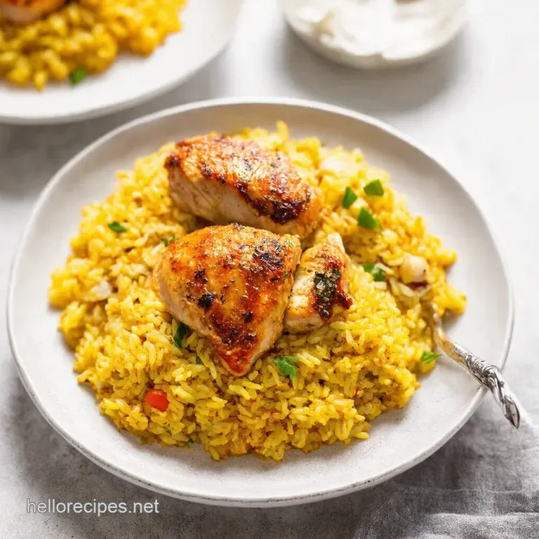 Mediterranean Sunshine Chicken Rice A FlavorPacked OnePan Wonder