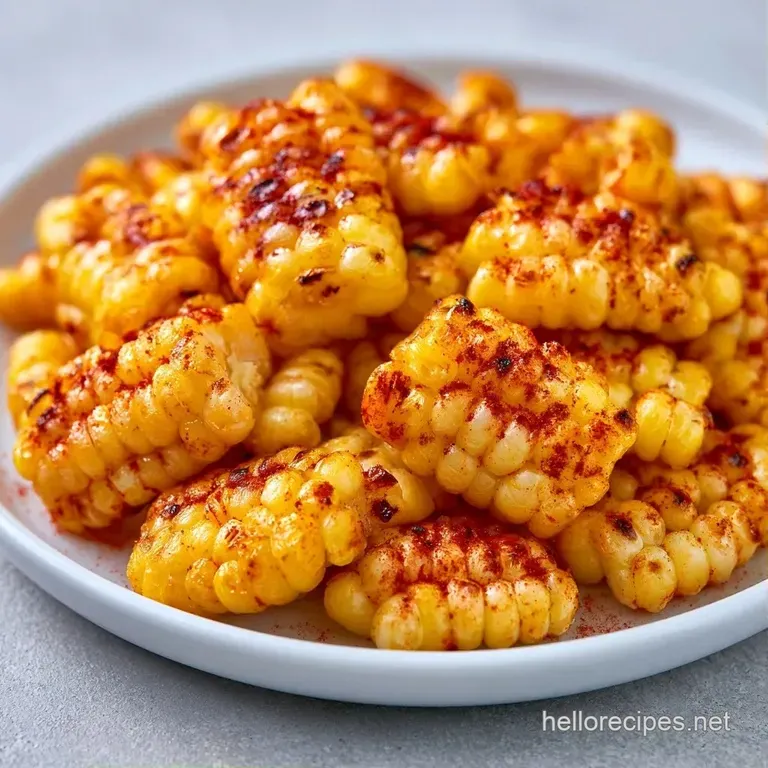 Colorful corn salad served in a white bowl, garnished with fresh cilantro and a zesty lime wedge on a wooden table.