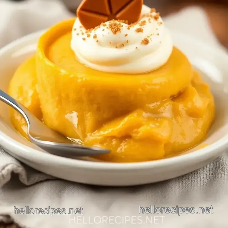 Microwave Pumpkin Dessert: Quick & Delicious presentation
