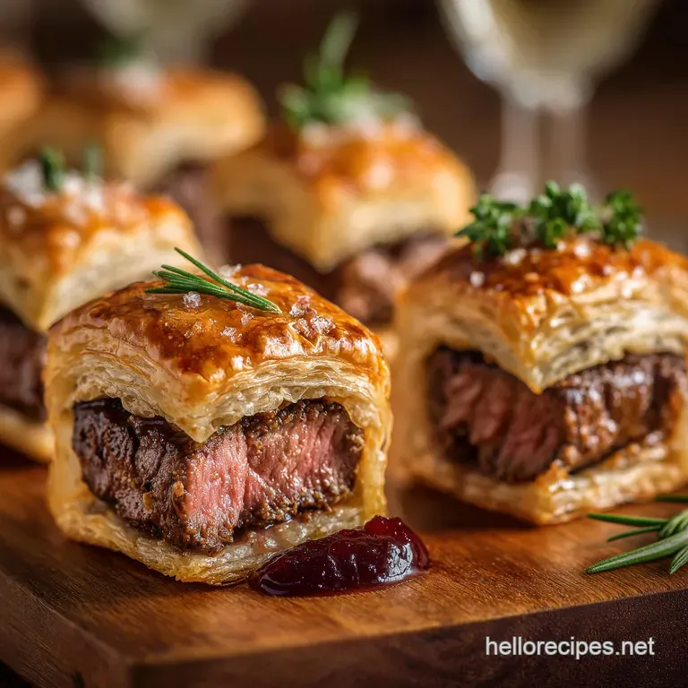 Mini Beef Wellington Bites the Classic Recipe for Elegant Dinner Party Food presentation