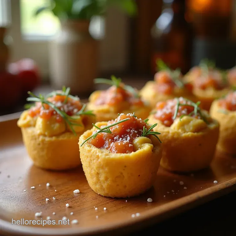Mini Vegan Wellington Bites with Mushroom Walnut Duxelles presentation