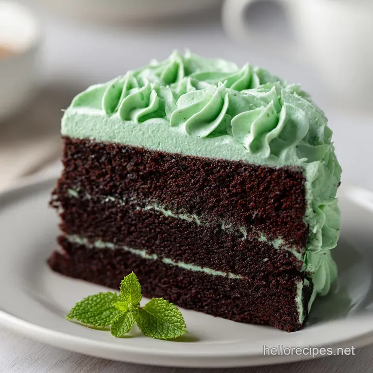 Mint Chocolate Cake: Fudgy and Velvety