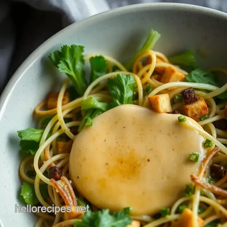 Miso Ginger Dressing: a Zesty Twist on a Classic presentation