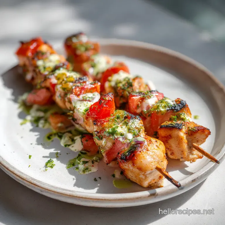 Mississippi Chicken Skewers: Tangy and Charred