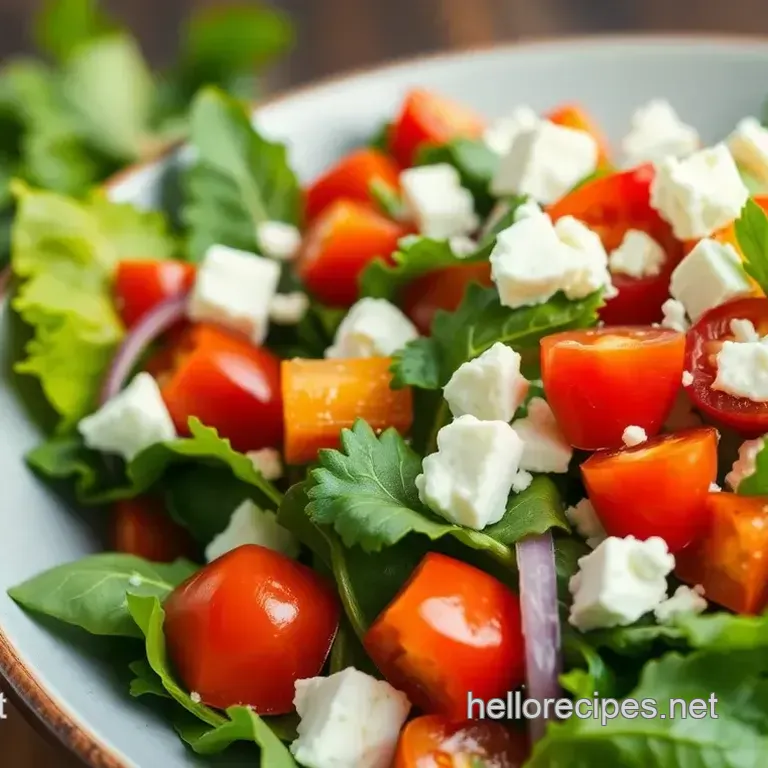 Vibrant Fresh Greens Salad with Citrus Vinaigrette