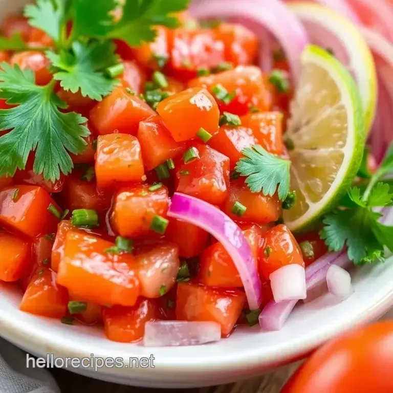 Fiery Fresh Tomato Salsa with Chipotle presentation