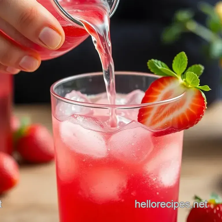 Easy Mixing Sweet Strawberry Soda Delight: A Refreshing Summer Treat