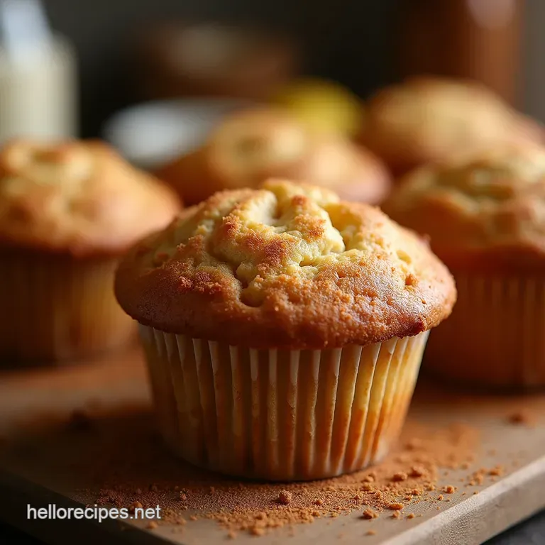The Bakers Secret Ultramoist Apple Cinnamon Muffins with Brown Butter Streusel presentation
