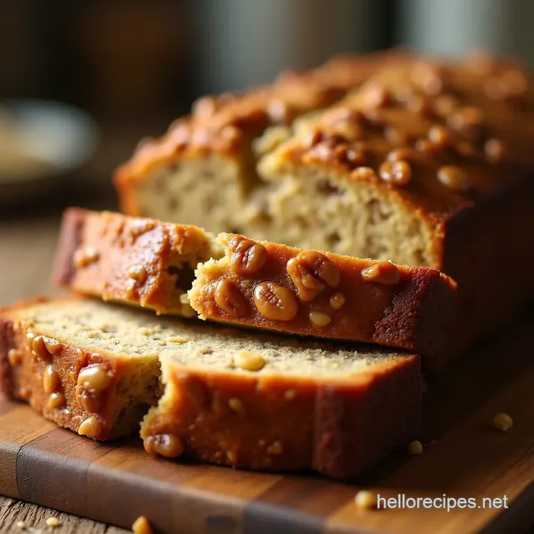 The Nannys Secret Exceptionally Moist Banana Nut Bread presentation