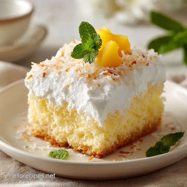 Coconut Poke Cake: Moist and Tropical