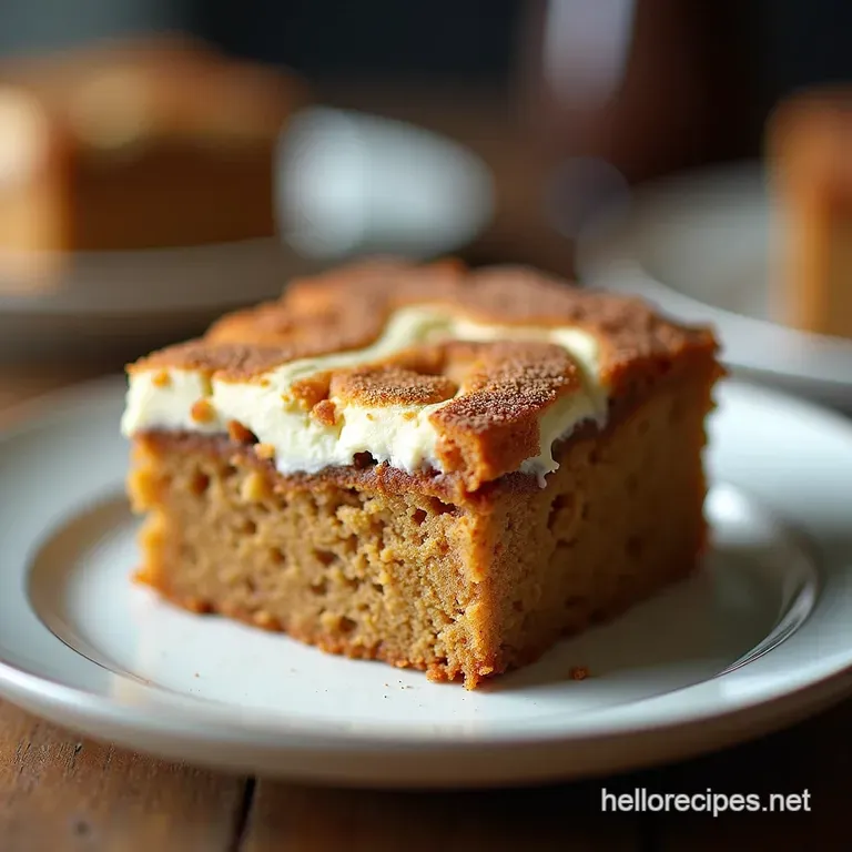 The Hearthside Hug Deeply Spiced Cake with Tangy Cream Cheese Ripple