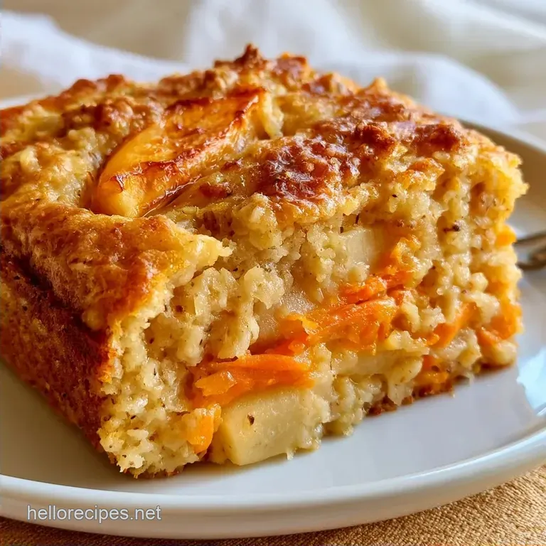 Morning Glory Apple Oatmeal: Baked and Hearty