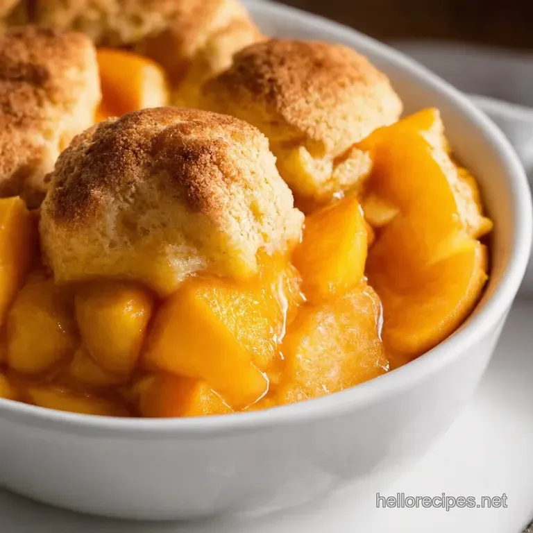 Moscato Peach Cobbler with Almond Crumble