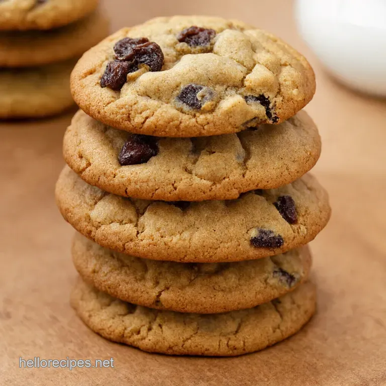 Nans Secret Chewy Oatmeal Raisin Cookies presentation