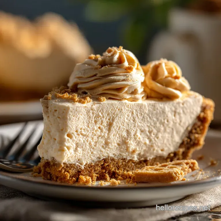 Amish Peanut Butter Cream Pie: the Ultimate Silky No-Bake Dream presentation